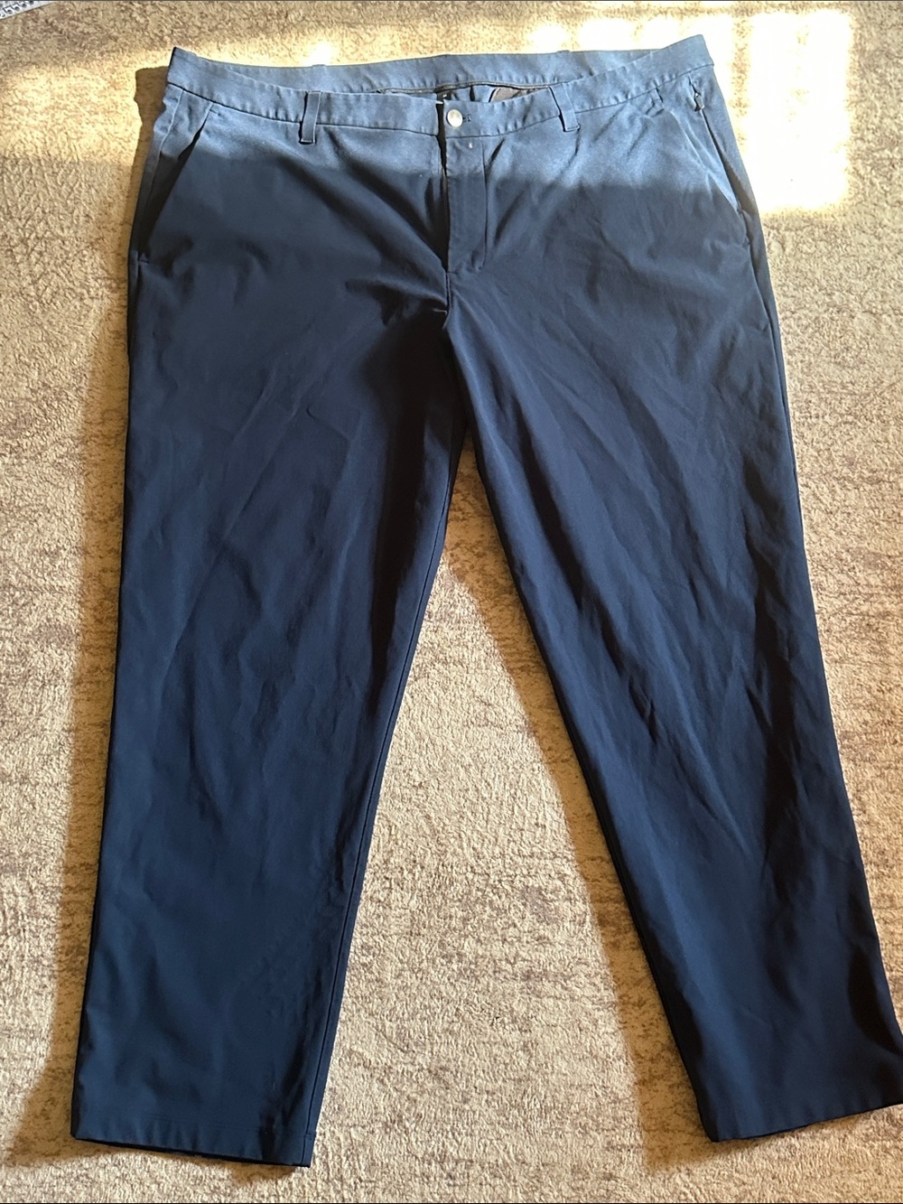 Lululemon Men’s Commission Pants Navy Blue Size 44 Technical Stretch 30” Inseam